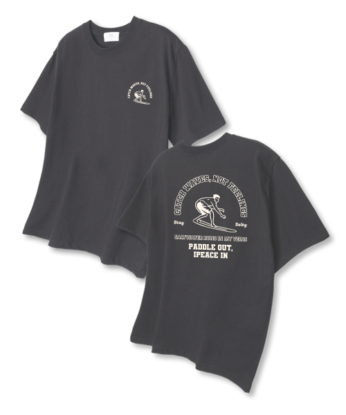 TI.GLAKE(ティーグレイク)の「ナットフィリング オーバーサイズ 半袖Tシャツ ダークグレー(Tシャツ/カットソー・レディース・その他・LARGE/X-LARGE/XX-LARGE)」の1枚目の写真