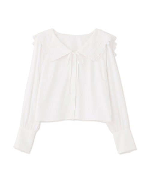JILL by JILL STUART(ジルバイジルスチュアート)の「◇レースセーラーカラーブラウス(シャツ/ブラウス・レディース・ブラック/ブルー/ホワイト・FREE)」の19枚目の写真