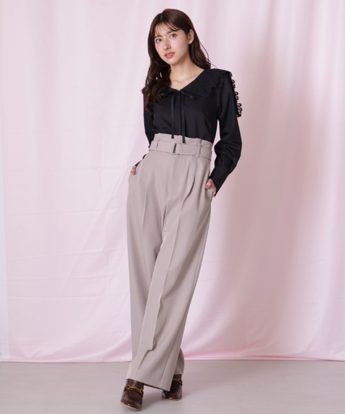 JILL by JILL STUART(ジルバイジルスチュアート)の「◇レースセーラーカラーブラウス(シャツ/ブラウス・レディース・ブラック/ブルー/ホワイト・FREE)」の7枚目の写真