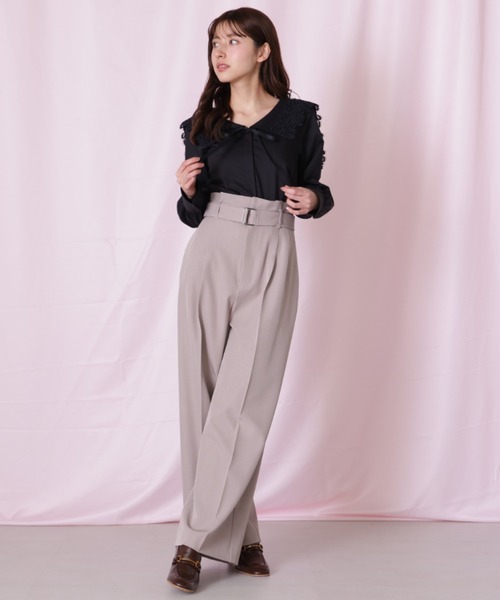 JILL by JILL STUART(ジルバイジルスチュアート)の「◇レースセーラーカラーブラウス(シャツ/ブラウス・レディース・ブラック/ブルー/ホワイト・FREE)」の8枚目の写真