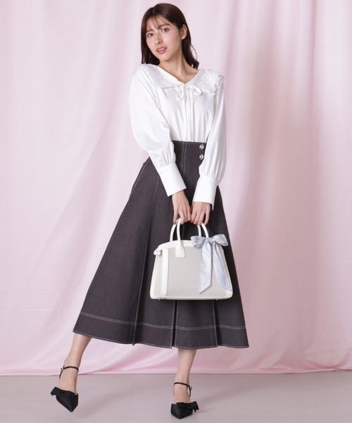 JILL by JILL STUART(ジルバイジルスチュアート)の「◇レースセーラーカラーブラウス(シャツ/ブラウス・レディース・ブラック/ブルー/ホワイト・FREE)」の13枚目の写真