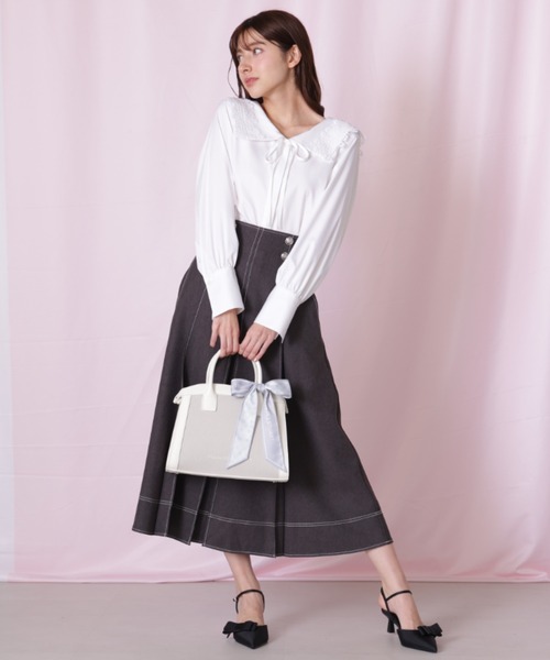 JILL by JILL STUART(ジルバイジルスチュアート)の「◇レースセーラーカラーブラウス(シャツ/ブラウス・レディース・ブラック/ブルー/ホワイト・FREE)」の15枚目の写真