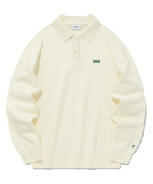 COVERNAT | ニットカラー スウェット エクリュ(ニット/セーター)