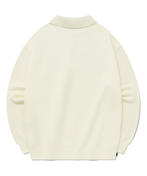 COVERNAT（カバーナット）の「ニットカラー スウェット エクリュ（ニット/セーター・レディース・その他・SMALL/MEDIUM/LARGE/X-LARGE）」の2枚目の写真