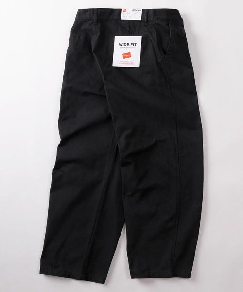 HANES(ヘインズ)の「【78】【Hanes/ヘインズ】ワイドフィット ノータック チノパンツ/ワーク/アメカジ(チノパンツ・メンズ・カーキ/ブラック/ベージュ・XL/L/M/S)」の1枚目の写真