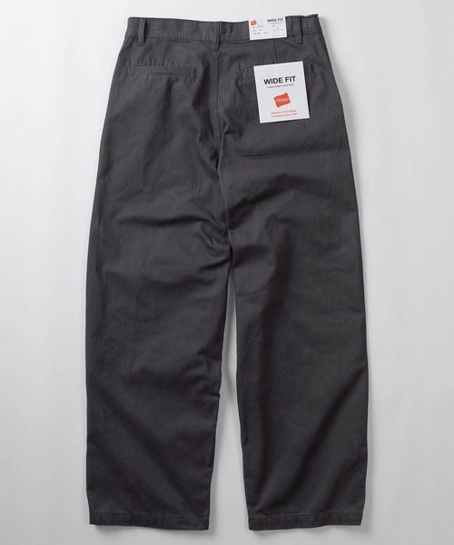 HANES(ヘインズ)の「【78】【Hanes/ヘインズ】ワイドフィット ノータック チノパンツ/ワーク/アメカジ【新色グレー追加】(チノパンツ・メンズ・カーキ/ブラック/ベージュ/グレー・XL/L/M/S)」の12枚目の写真