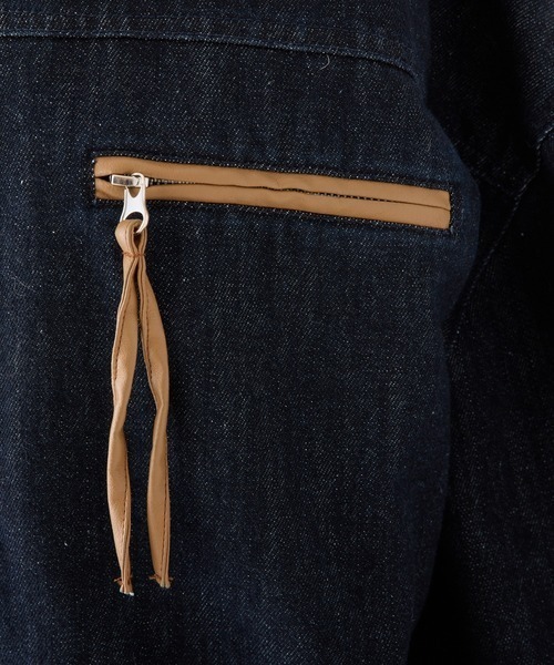 one after another NICE CLAUP（ワンアフターアナザーナイスクラップ）の「【WEB限定】セットアップ対応/オーバーサイズパイピングジャケット（ブルゾン・レディース・サックスブルー/ネイビー・FREE）」の21枚目の写真