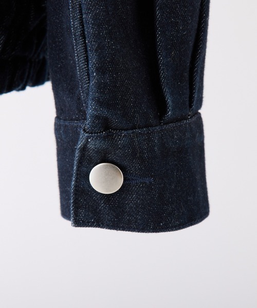 one after another NICE CLAUP（ワンアフターアナザーナイスクラップ）の「【WEB限定】セットアップ対応/オーバーサイズパイピングジャケット（ブルゾン・レディース・サックスブルー/ネイビー・FREE）」の22枚目の写真