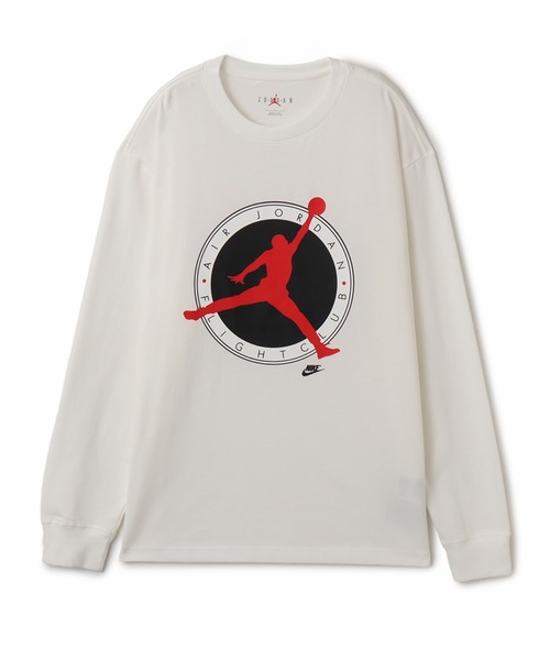 JORDAN BRAND(ジョーダンブランド)の「JORDAN BRAND M J FLT CLB LS CREW / ジョーダン ブランド FLT CLB L/S クルー / NIKE【SP】(Tシャツ/カットソー・メンズ・ブラック/ホワイト・S/M/L/XL/XXL)」の2枚目の写真