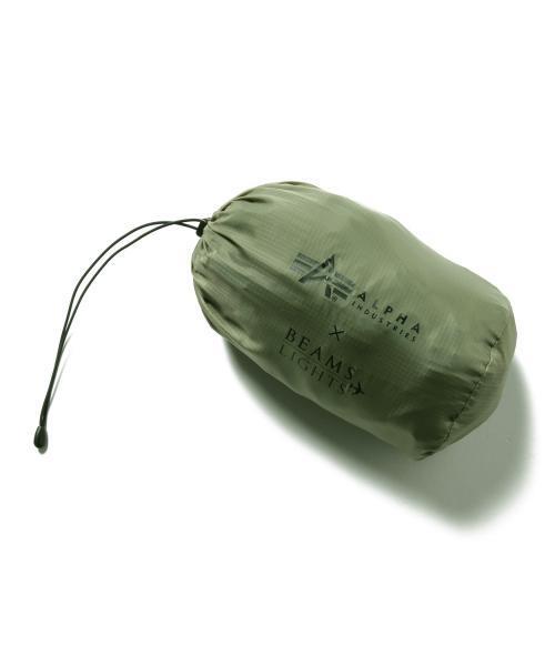 BEAMS LIGHTS Men's（ビームスライツ メンズ）の「ALPHA INDUSTRIES×BEAMS LIGHTS / 40th別注 リバーシブルパッカブルMA-1（ブルゾン・メンズ・オリーブ/ブラック・LARGE/SMALL/MEDIUM）」の10枚目の写真