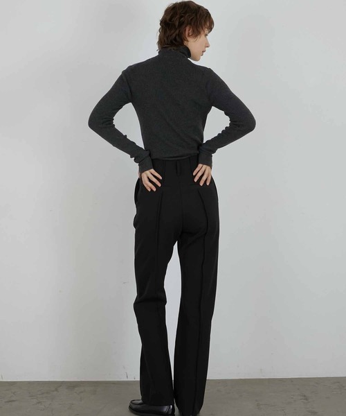 セール】【LA PEAU DE GEM】pintuck stretch pants/ピンタック