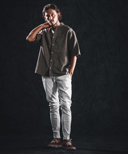 wjk reluxe(ダブルジェーケーリラックス)の「mp14489-stretch banana silhouette pants バナナシルエットパンツ(WR26S-10)(その他パンツ・メンズ・ブラック/ホワイト/ネイビー・L/M/S)」の7枚目の写真