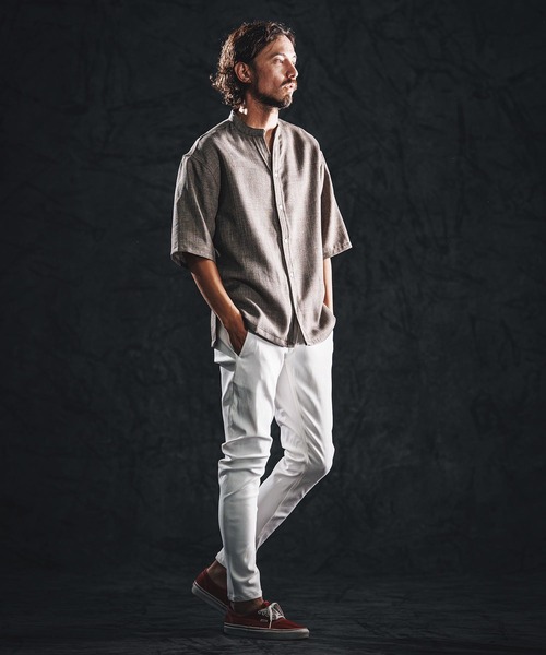 wjk reluxe(ダブルジェーケーリラックス)の「mp14489-stretch banana silhouette pants バナナシルエットパンツ(WR26S-10)(その他パンツ・メンズ・ブラック/ホワイト/ネイビー・L/M/S)」の8枚目の写真