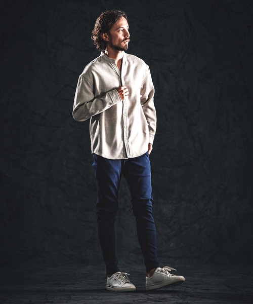 wjk reluxe(ダブルジェーケーリラックス)の「mp14489-stretch banana silhouette pants バナナシルエットパンツ(WR26S-10)(その他パンツ・メンズ・ブラック/ホワイト/ネイビー・L/M/S)」の14枚目の写真