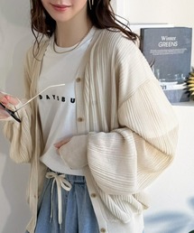 classicalelf（クラシカルエルフ）の「ひらっとサラッと心が躍る。オーバーサイズランダムタックシアーカーディガン（カーディガン/ボレロ）」