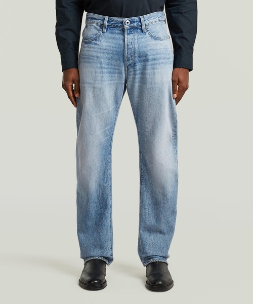 G-STAR(ジースター)の「CONTOR 3D REGULAR JEANS/ヴィンテージライク立体裁断レギュラーストレートジーンズ(デニムパンツ・メンズ・ライトブルー・29/30/30/30/32/30/32/32/33/32/34/32/31/30)」の1枚目の写真