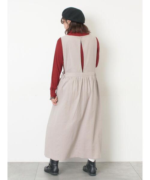 Samansa Mos2（サマンサ モスモス）の「袖口配色スカラップタートルニット（ニット/セーター・レディース・ベージュ/チャコールグレー/レッド・F）」の11枚目の写真