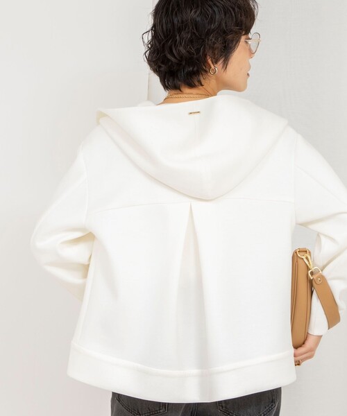 NOLLEY’S（ノーリーズ）の「【追加】ウォッシャブルエアボールフードブルゾン（ブルゾン・レディース・グレー/オフホワイト/ブラック・38）」の22枚目の写真