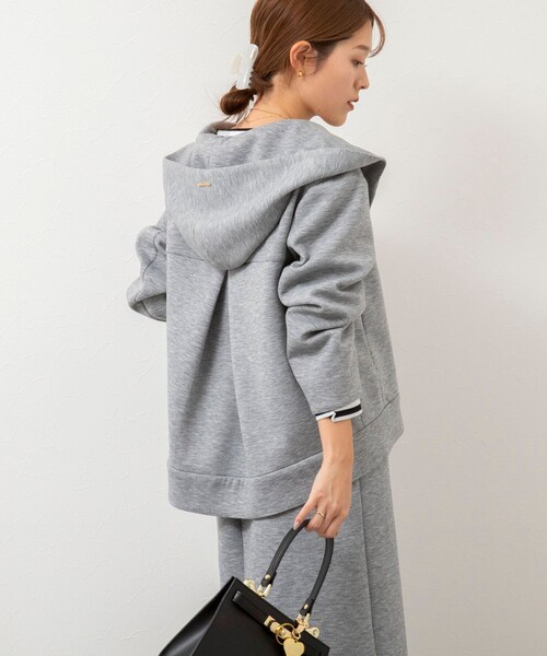 NOLLEY'S フード付きジャケット サイズ38 ミディアムグレー新品 NOLLEY´S フード付きジャケット サイズ38 ミディアムグレー新品