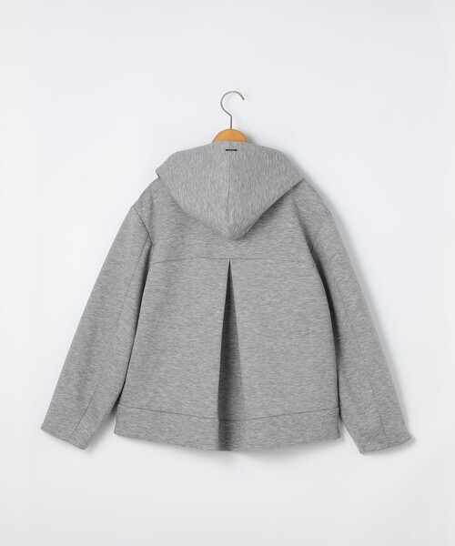 NOLLEY’S（ノーリーズ）の「【追加】ウォッシャブルエアボールフードブルゾン（ブルゾン・レディース・グレー/オフホワイト/ブラック・38）」の12枚目の写真