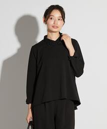 MELROSE claire | 【MELROSE CLAIRE noir】入卒園式・卒入学式・カットジョーゼットバックテールブラウス（セットアップ可）(Tシャツ/カットソー)