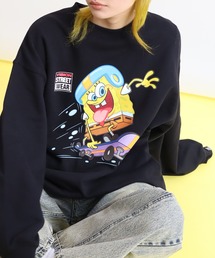 VISION STREET WEAR | 【VISION STREET WEAR/ヴィジョンストリートウェア】×【SpongeBob/スポンジボブ】 スケーター グラフィック バックプリント スウェット トレーナー(スウェット)