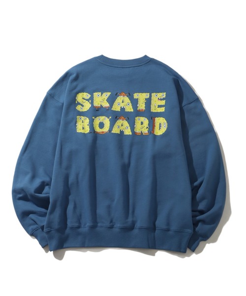 VISION STREET WEAR(ヴィジョンストリートウェア)の「【VISION STREET WEAR/ヴィジョンストリートウェア】×【SpongeBob/スポンジボブ】 スケーター グラフィック バックプリント スウェット トレーナー(スウェット・メンズ・ライトグレー/ブルー/ブラック・M/LL/L)」の14枚目の写真