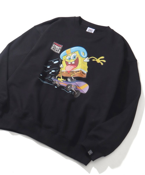 VISION STREET WEAR(ヴィジョンストリートウェア)の「【VISION STREET WEAR/ヴィジョンストリートウェア】×【SpongeBob/スポンジボブ】 スケーター グラフィック バックプリント スウェット トレーナー(スウェット・メンズ・ライトグレー/ブルー/ブラック・M/LL/L)」の15枚目の写真