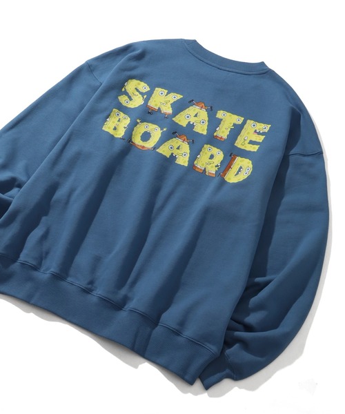 VISION STREET WEAR(ヴィジョンストリートウェア)の「【VISION STREET WEAR/ヴィジョンストリートウェア】×【SpongeBob/スポンジボブ】 スケーター グラフィック バックプリント スウェット トレーナー(スウェット・メンズ・ライトグレー/ブルー/ブラック・M/LL/L)」の20枚目の写真