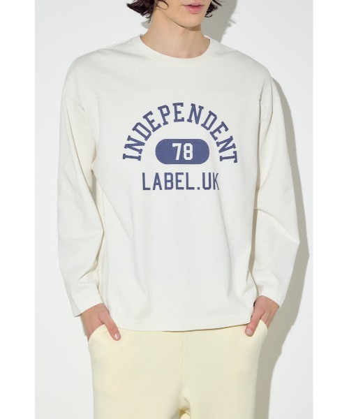 AZUL by moussy（アズールバイマウジー）の「No.78ナンバリングトップス（Tシャツ/カットソー・メンズ・ブラック/ホワイト・SMALL/MEDIUM/LARGE）」の3枚目の写真
