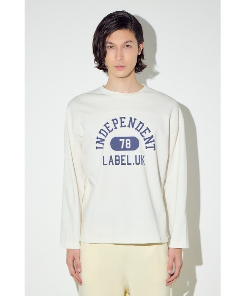 AZUL by moussy（アズールバイマウジー）の「No.78ナンバリングトップス（Tシャツ/カットソー・メンズ・ブラック/ホワイト・SMALL/MEDIUM/LARGE）」の7枚目の写真