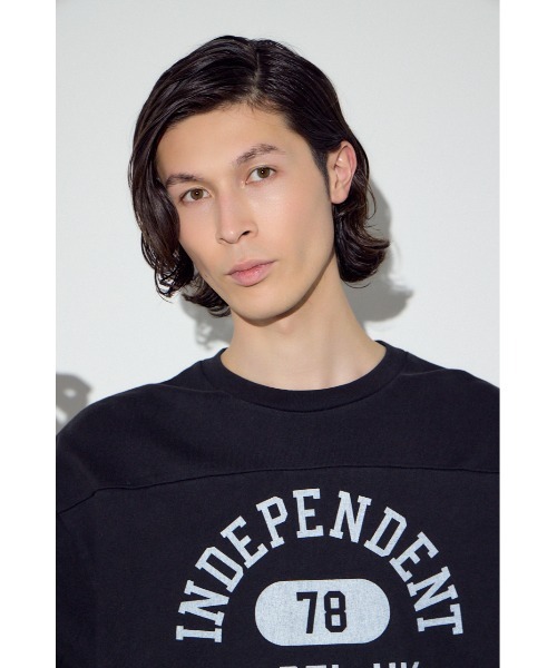 AZUL by moussy（アズールバイマウジー）の「No.78ナンバリングトップス（Tシャツ/カットソー・メンズ・ブラック/ホワイト・SMALL/MEDIUM/LARGE）」の15枚目の写真