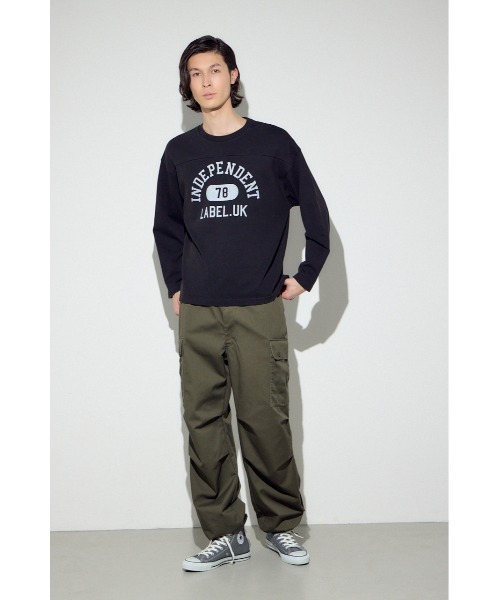 AZUL by moussy（アズールバイマウジー）の「No.78ナンバリングトップス（Tシャツ/カットソー・メンズ・ブラック/ホワイト・SMALL/MEDIUM/LARGE）」の17枚目の写真