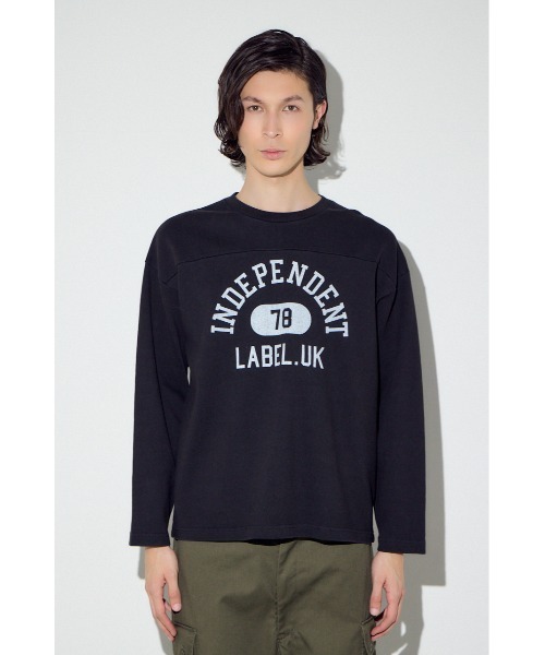 AZUL by moussy（アズールバイマウジー）の「No.78ナンバリングトップス（Tシャツ/カットソー・メンズ・ブラック/ホワイト・SMALL/MEDIUM/LARGE）」の18枚目の写真