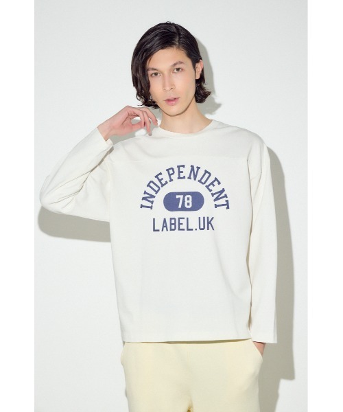 AZUL by moussy（アズールバイマウジー）の「No.78ナンバリングトップス（Tシャツ/カットソー・メンズ・ブラック/ホワイト・SMALL/MEDIUM/LARGE）」の5枚目の写真
