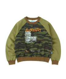 SUNNECT（ソネクト）の「W.A.M. Raglan Sweatshirt - Green（スウェット）」