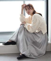 《新色登場》サテンバルーンスカート