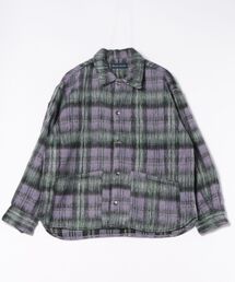 many men many mind（メニーメンメニーマインド）の「【RS】【many men many mind】シャギーチェックルーズシャツブルゾン（カバーオール）」