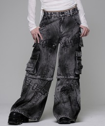 REFLEM（レフレム）の「『REFLEM/レフレム』リメイクデザイン2WAYワイドデニムパンツ（デニムパンツ）」