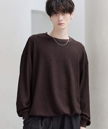 ETELIO | シャーリングロングTシャツ【ドローコード付き】(Tシャツ/カットソー)