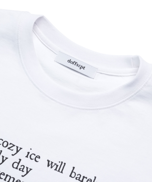 DOFFSEPT(ドフセプト)の「フローラルウィスパーTシャツ(ホワイト)(Tシャツ/カットソー・レディース・その他・FREE)」の4枚目の写真