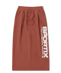 F.ILLUMINATE（フィルミネイト）の「スポティックスロゴロングスカート-ワイン（スカート）」