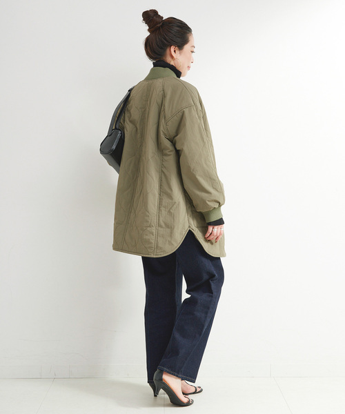 B.C STOCK（ベーセーストック）の「《追加5》保温 / リブ付き中綿ブルゾン（ブルゾン・レディース・ブラック/カーキ/アイボリー・FREE）」の21枚目の写真