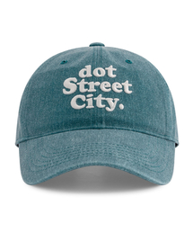 HEBERET（ヘベレット）の「DOT ウォッシング刺繍ボールキャップ-ブルーグリーン（キャップ）」