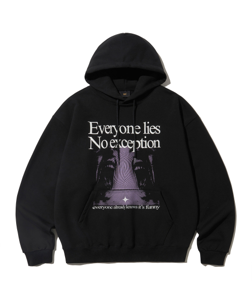 EVERYONE LIES HOODIE - BLACK（パーカー）｜BROWNBREATH（ブラウン 