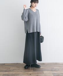ITEMS URBANRESEARCH | 畦Vネックニット×キャミワンピースSET(ワンピース)