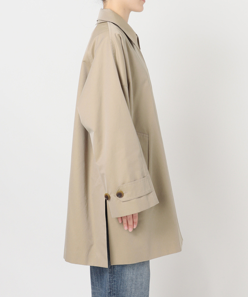 T/Cギャバステンカラーハーフコート（ステンカラーコート）｜Spick