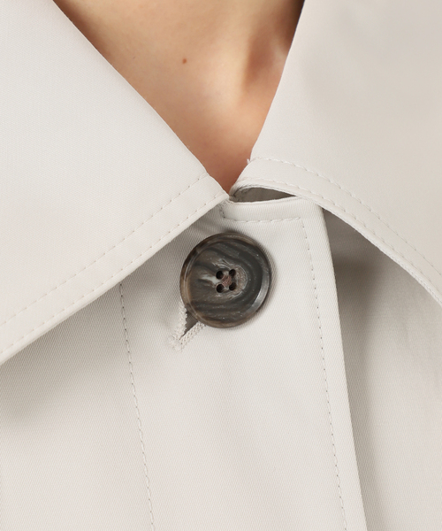 T/Cギャバステンカラーハーフコート（ステンカラーコート）｜Spick