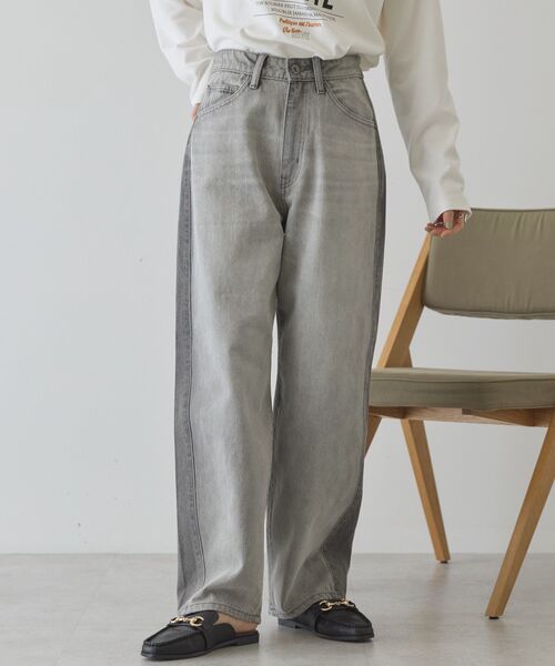 AMERICAN HOLIC(アメリカンホリック)の「カーブデニムパンツ(デニムパンツ・レディース・ライトインディゴブルー/グレー・L/S/M)」の18枚目の写真