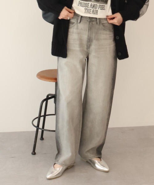 AMERICAN HOLIC(アメリカンホリック)の「カーブデニムパンツ(デニムパンツ・レディース・ライトインディゴブルー/グレー・L/S/M)」の10枚目の写真